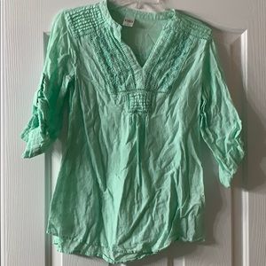 Mint green blouse